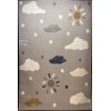 Turkish childrens rug Kids Plus 41565A Light gray size 200*300