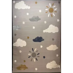 سجاد تركي اطفال كيدز بلاس 41565A اللون رصاصي فاتح مقاس 120*170