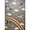 Turkish childrens rug Kids Plus 42365A Light blue size 150*220