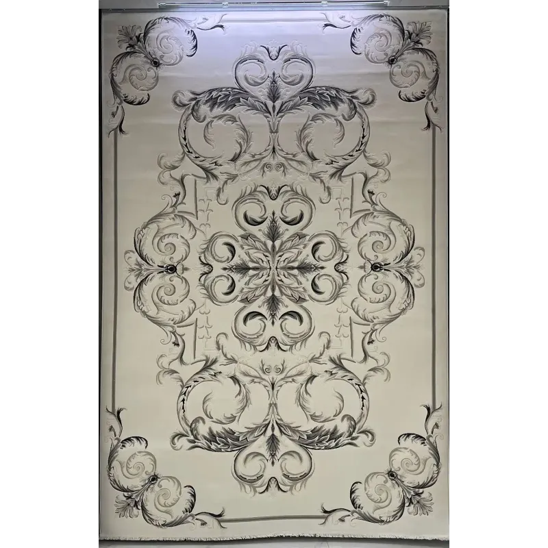 سجاد تركي لندن 41249A كريم اسود مقاس 200*300