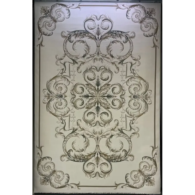 سجاد تركي لندن 41249A كريم اخضر مقاس 250*350
