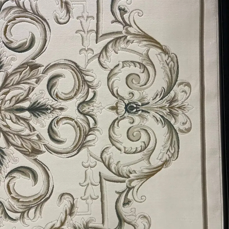سجاد تركي لندن 41249A كريم اخضر مقاس 250*350