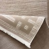 Modern Turkish Hotel Rugs Lauren F414C Cream Beige Size 80*150