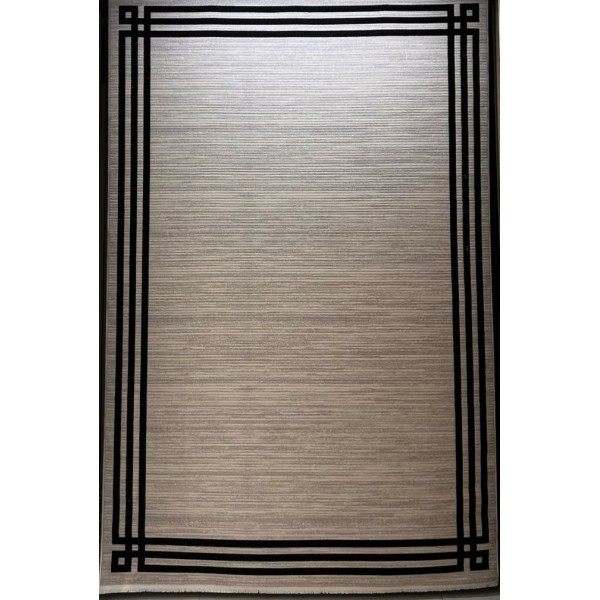 Modern Turkish Hotel Rugs Lauren F414C Cream black Size 80*150