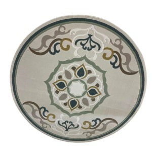 سجاد تركي لافندر N0598A اخضر دائري مقاس 200*200