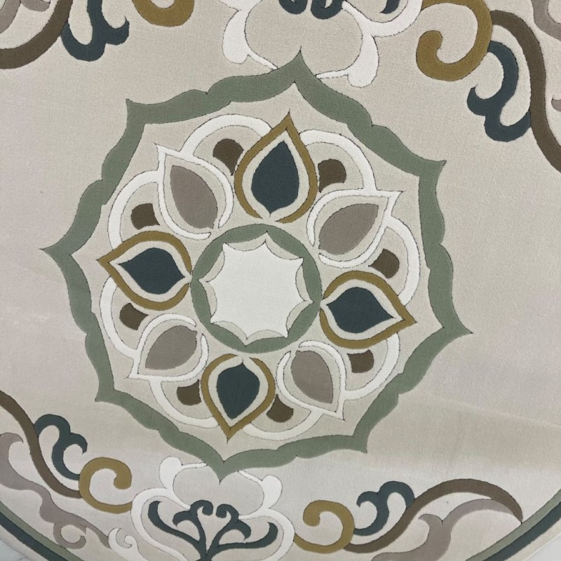 سجاد تركي لافندر N0598A اخضر دائري مقاس 200*200