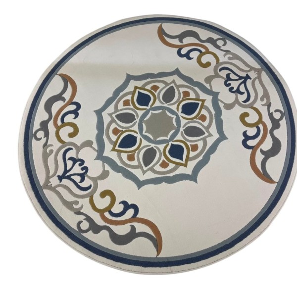 سجاد تركي لافندر N0598A رصاصي ميكس دائري مقاس 200*200