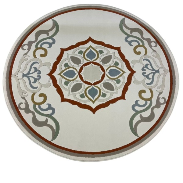 سجاد تركي لافندر N0598A تيرا دائري مقاس 200*200