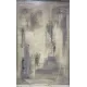 سجاد تركي مودرن لافيش 37842A كريم سماوي مقاس 80*150