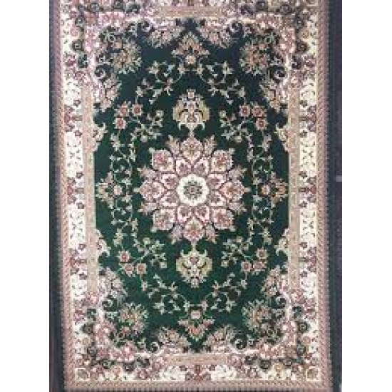 Turkish carpets dark green Lamar