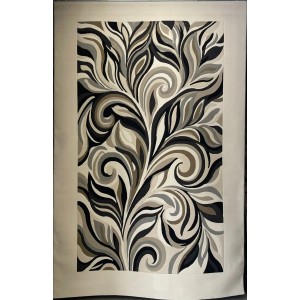 سجاد لوتس تركي AA191A اسود مقاس 150*220