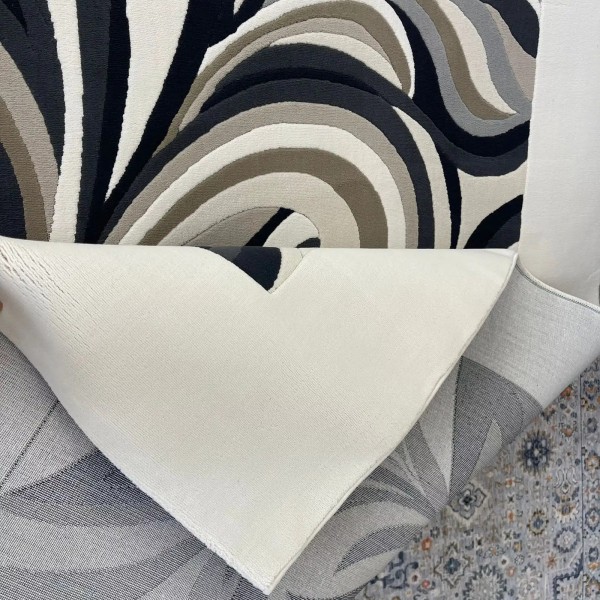 سجاد لوتس تركي AA191A اسود مقاس 150*220
