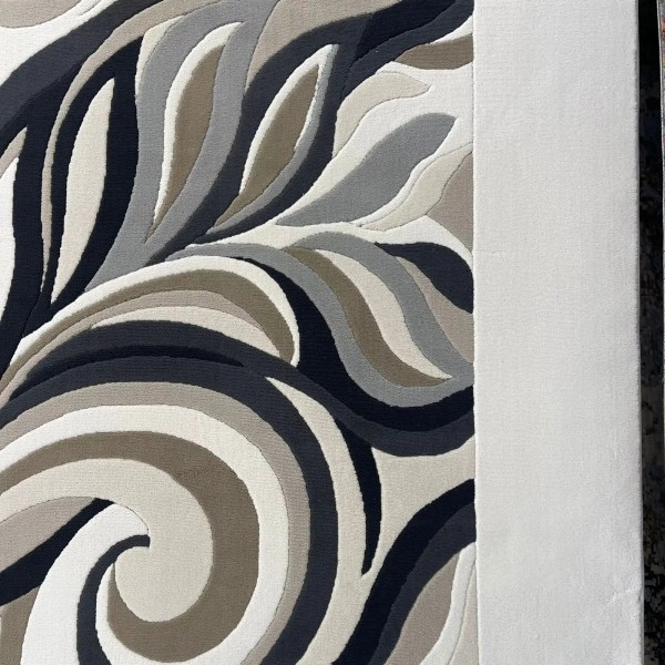 سجاد لوتس تركي AA191A اسود مقاس 150*220