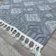 Turkish louvre burlap carpet C583A gray size 150*220