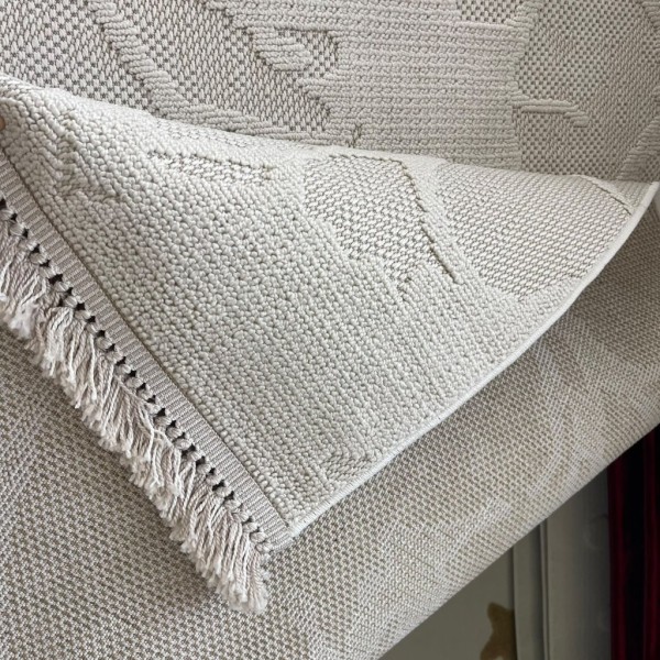 Turkish Loafer Jute Rug E089A Cream Size 120*170