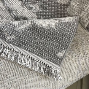 سجاد خيش لوفر تركي E089A رصاصي فاتح مقاس 50*80