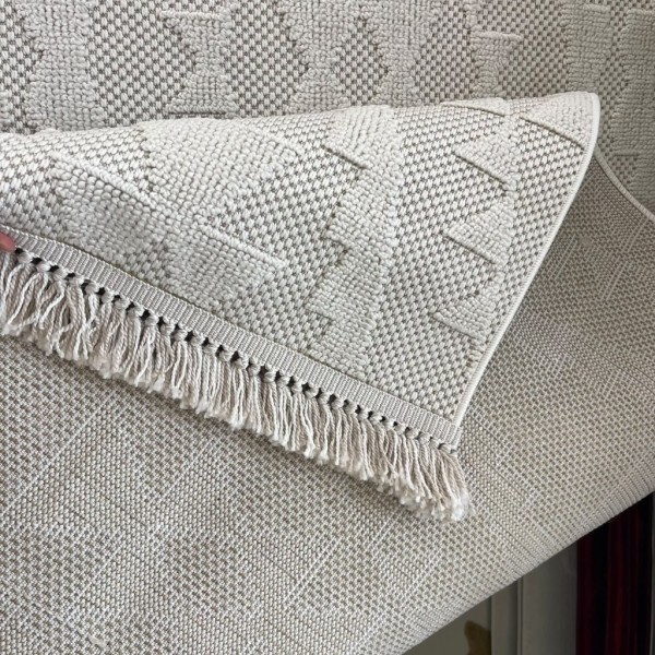 Turkish Loafer Jute Rug E094A CREAM Size 250*350