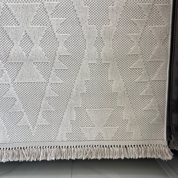 Turkish Loafer Jute Rug E094A CREAM Size 250*350