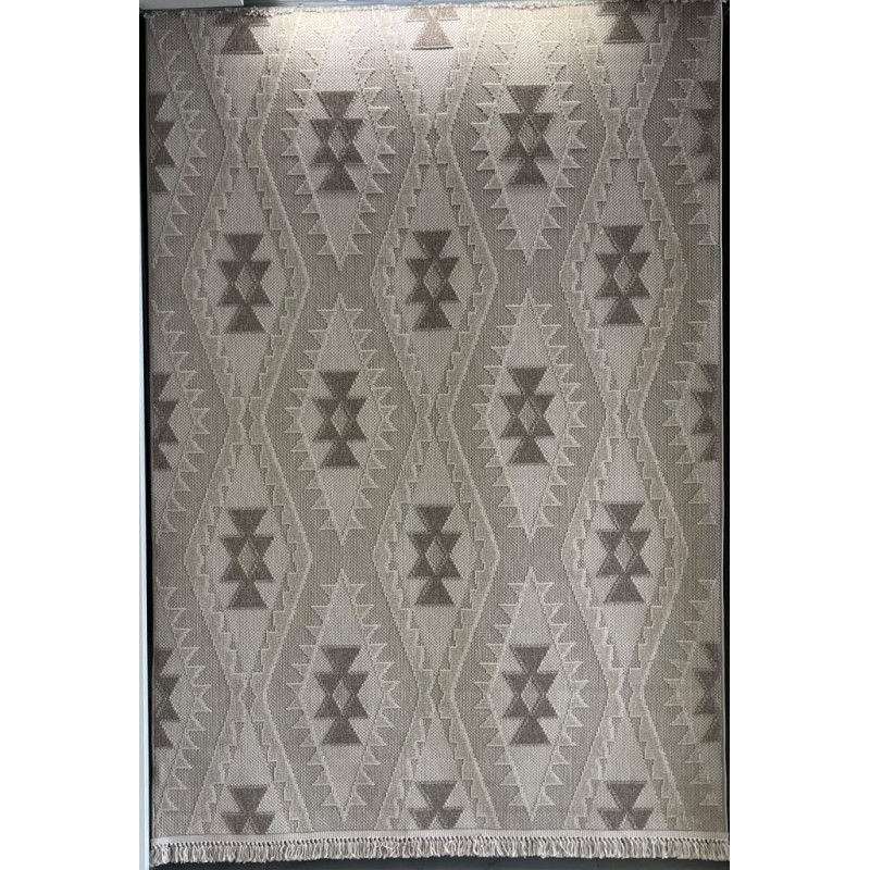 سجاد خيش لوفر تركي E094A بني فاتح بيج مقاس 50*80