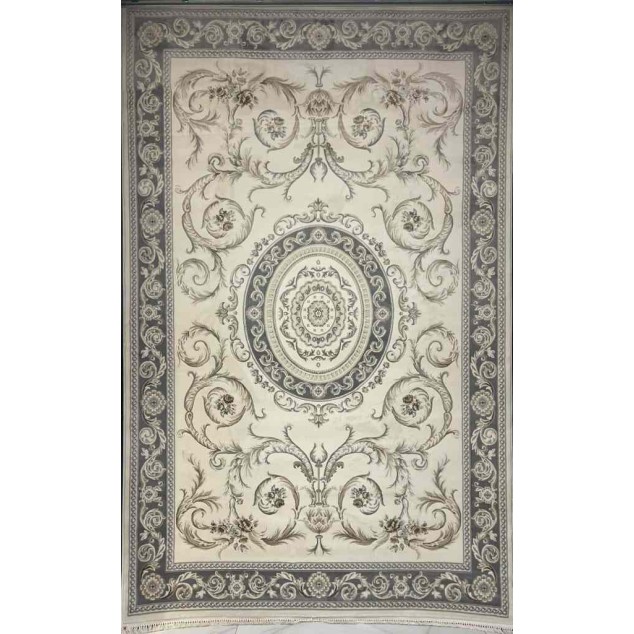 Mehran Turkish Carpet 40288A gray Size 100*200