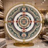 سجاد تركي هيلتون 43759A كريم اخضر دائري مقاس 150*150 سم