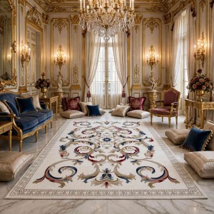 سجاد تركي لومي HN72B ابيض بيج مقاس 50*80
