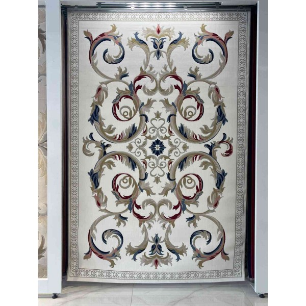 سجاد تركي لومي HN72B ابيض بيج مقاس 50*80