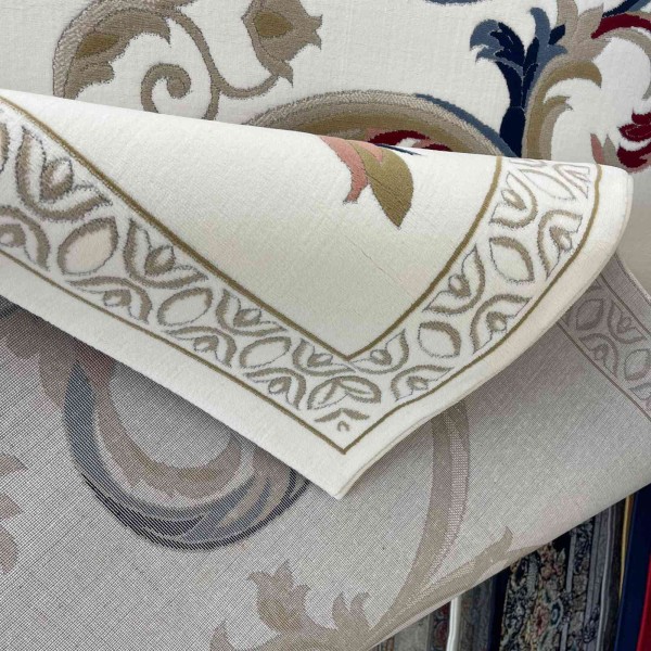 سجاد تركي لومي HN72B ابيض بيج مقاس 50*80