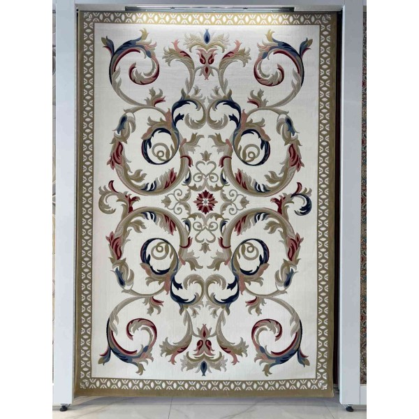 سجاد تركي لومي HN72B ابيض ذهبي مقاس 100*200