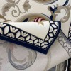 سجاد تركي لومي HN72B ابيض كحلي مقاس 300*400