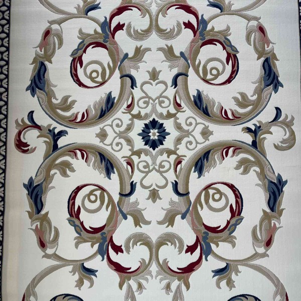 سجاد تركي لومي HN72B ابيض كحلي مقاس 300*400