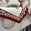 سجاد تركي لومي HN72B ابيض احمر مقاس 200*300