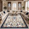 سجاد تركي مولر HN75B ابيض كحلي مقاس 80*150