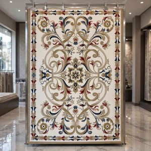 سجاد تركي مولر HN75B ابيض ذهبي مقاس 50*80