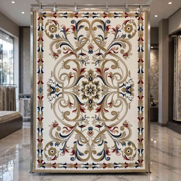 سجاد تركي مولر HN75B ابيض ذهبي مقاس 50*80