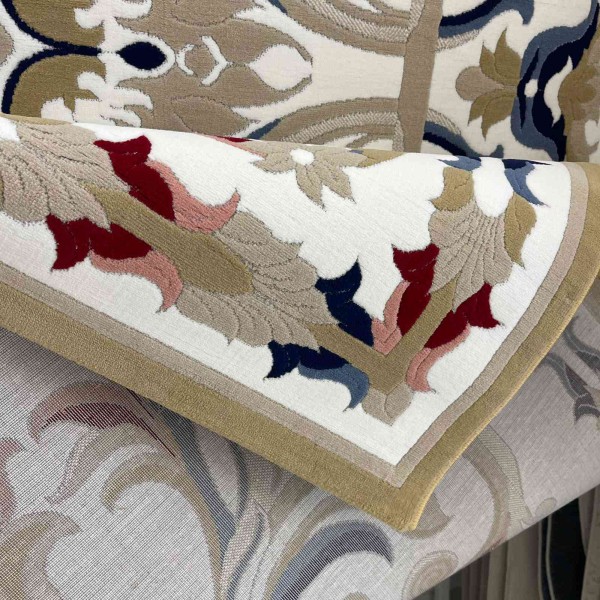 سجاد تركي مولر HN75B ابيض ذهبي مقاس 50*80