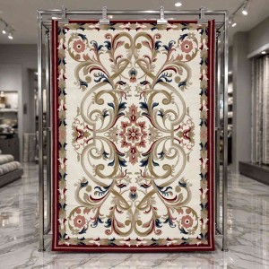 سجاد تركي مولر HN75B ابيض احمر مقاس 100*300