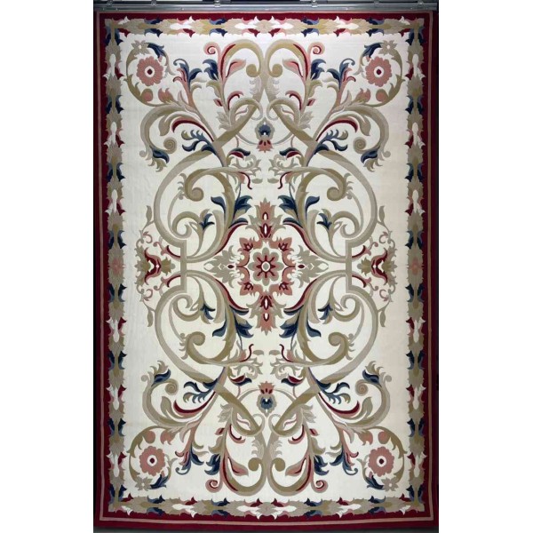 سجاد تركي مولر HN75B ابيض احمر مقاس 100*300