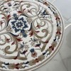 سجاد تركي مولر HN75B ابيض دائري مقاس 200*200 سم