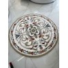 سجاد تركي مولر HN75B ابيض ذهبي دائري مقاس 200*200 سم