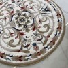 سجاد تركي مولر HN75B ابيض ذهبي دائري مقاس 200*200 سم