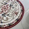 MOLER HN75B Turkish rug WHITE red round size 200*200 cm