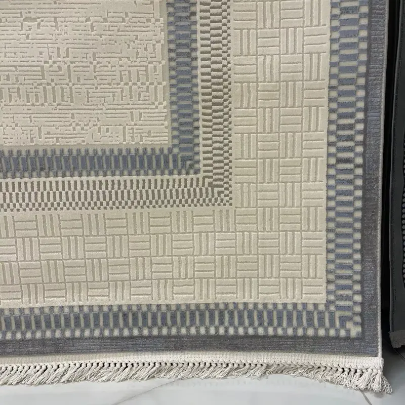 سجاد تركي مودرن مون 40986A سماوي مقاس 50*80