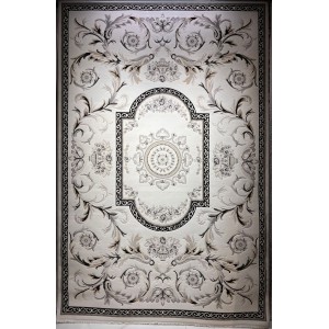 Turkish MONALIZA 41185A Rug cream black Size 200*300