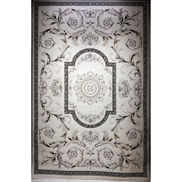 Turkish MONALIZA 41185A Rug cream black Size 200*300
