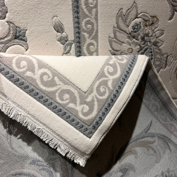 Turkish MONALIZA 41185A Rug cream blue Size 150*220