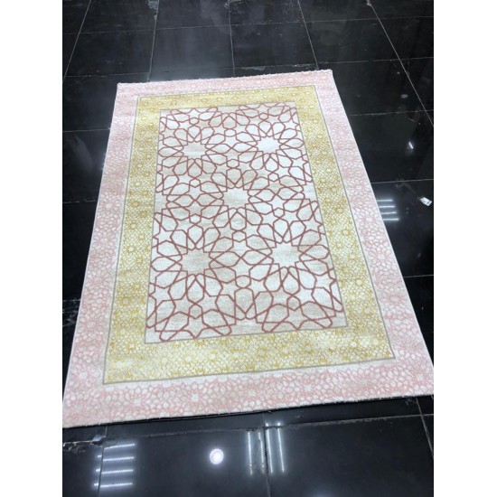 Bulgarian Carpet Orange 644 Beige Pink Beige