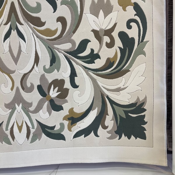 Turkish PALACE Carpet F0848A GREEN Size 400*500