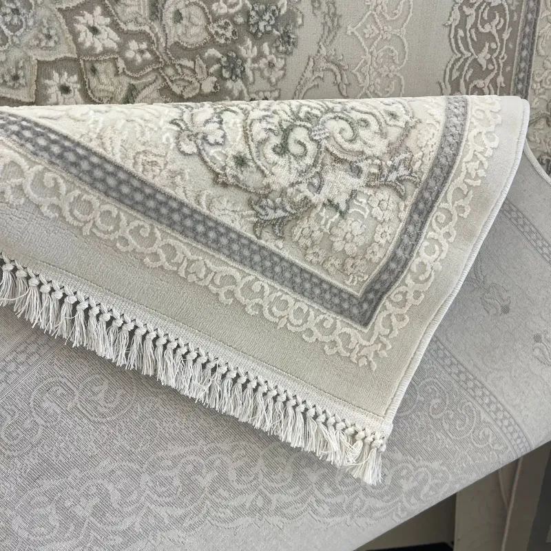 سجاد باناميرا تركي 35830A كريم اخضر مقاس 300*400 - سجاد تركي كلاسيك