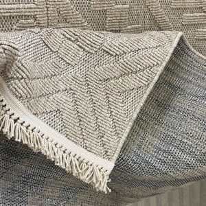Turkish PICASSO Jute Rug RE7509 BEIGE Size 150*220